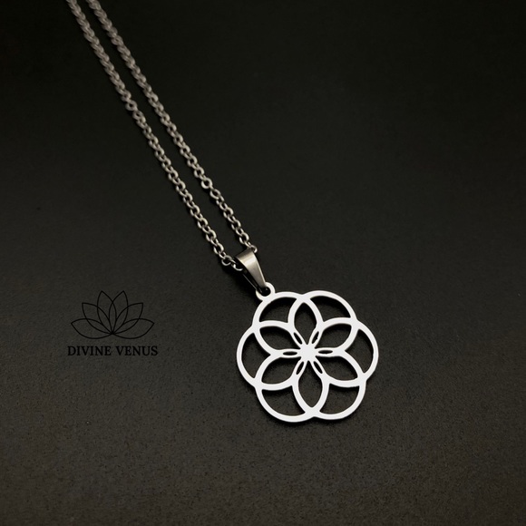 Seed of Life Sacred Geometry Necklace - Picture 1 of 10